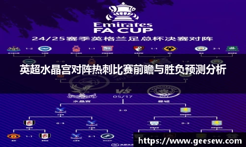 英超水晶宫对阵热刺比赛前瞻与胜负预测分析